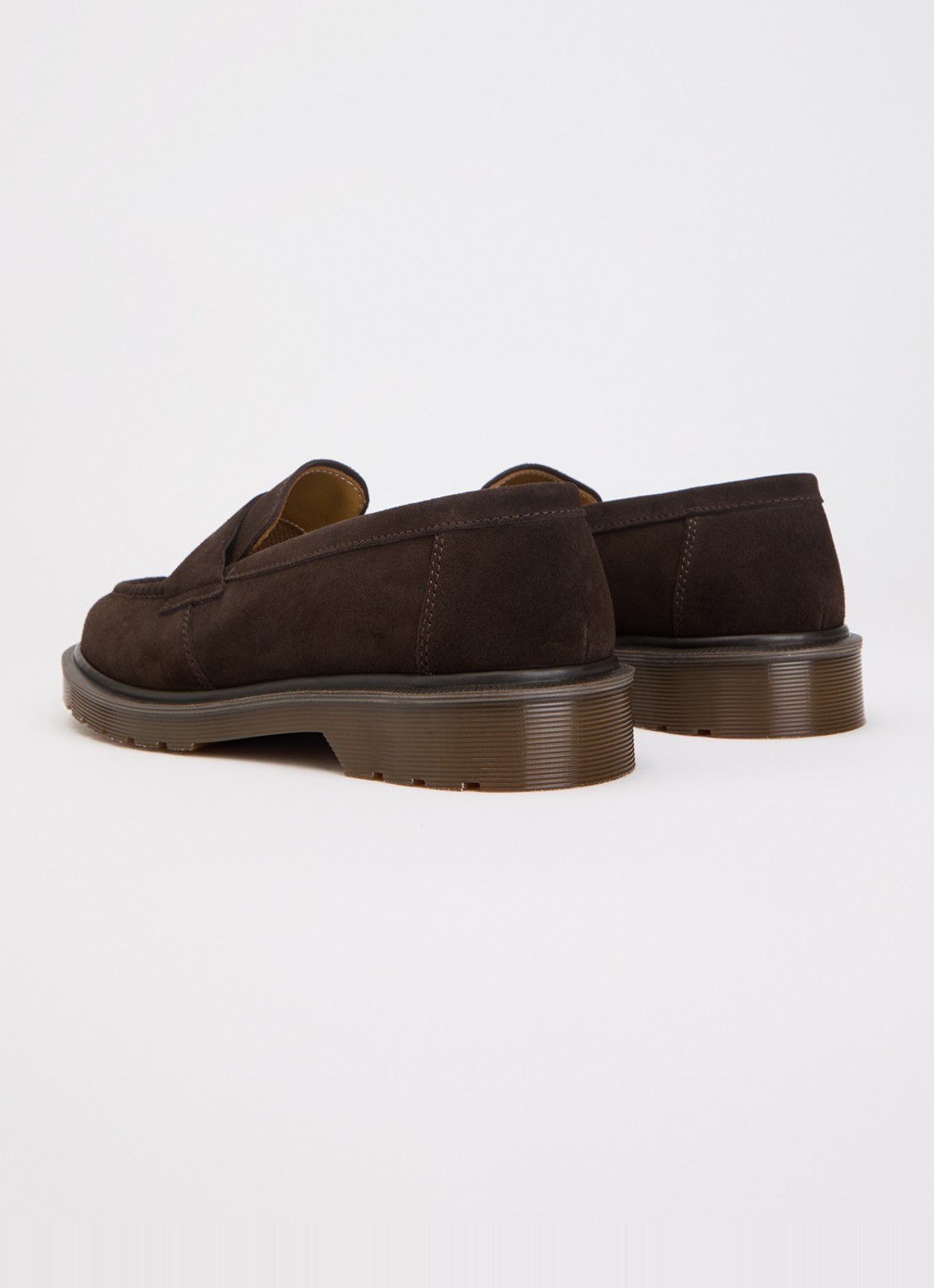 Dr. Martens Delapre loafer van kalfssuède - achterkant 5 donkerbruin