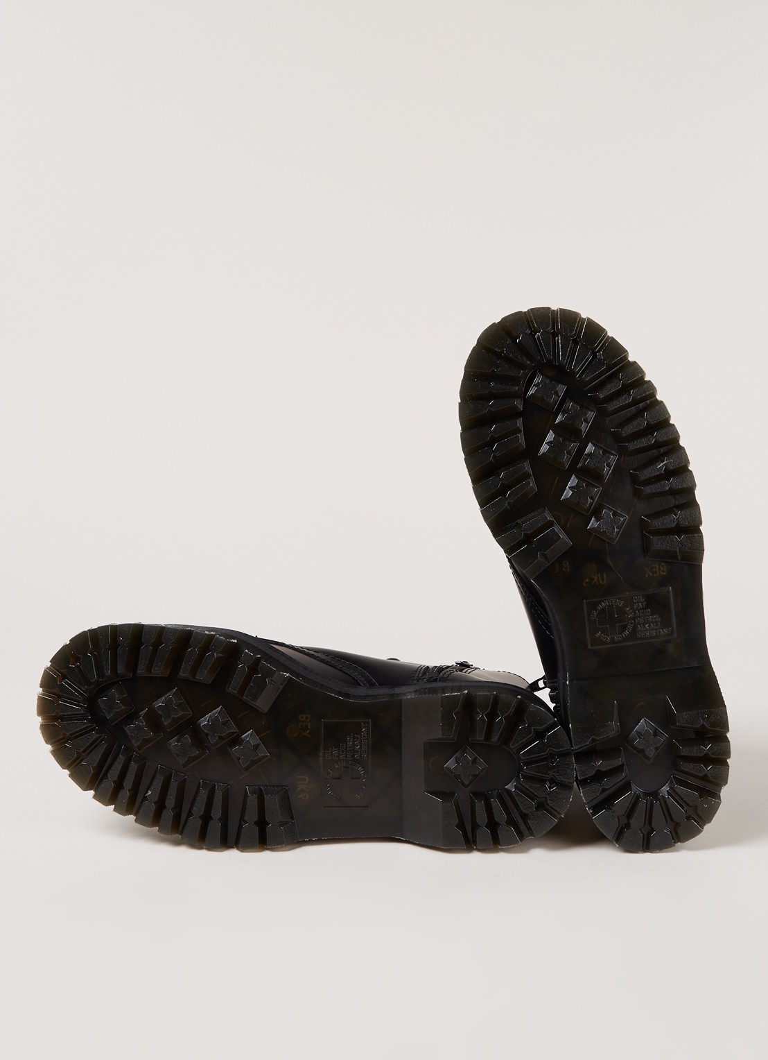 Dr. Martens Jadon biker boot van leer - detail 5 zwart