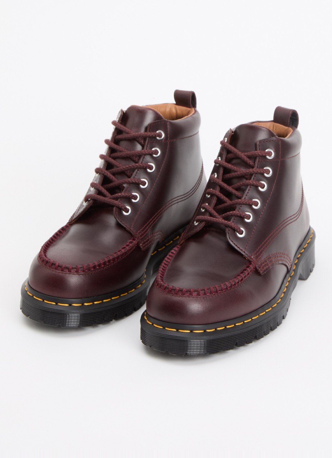 Dr. Martens Lowell Chukka veterboot van leer - detail 3 bordeauxrood