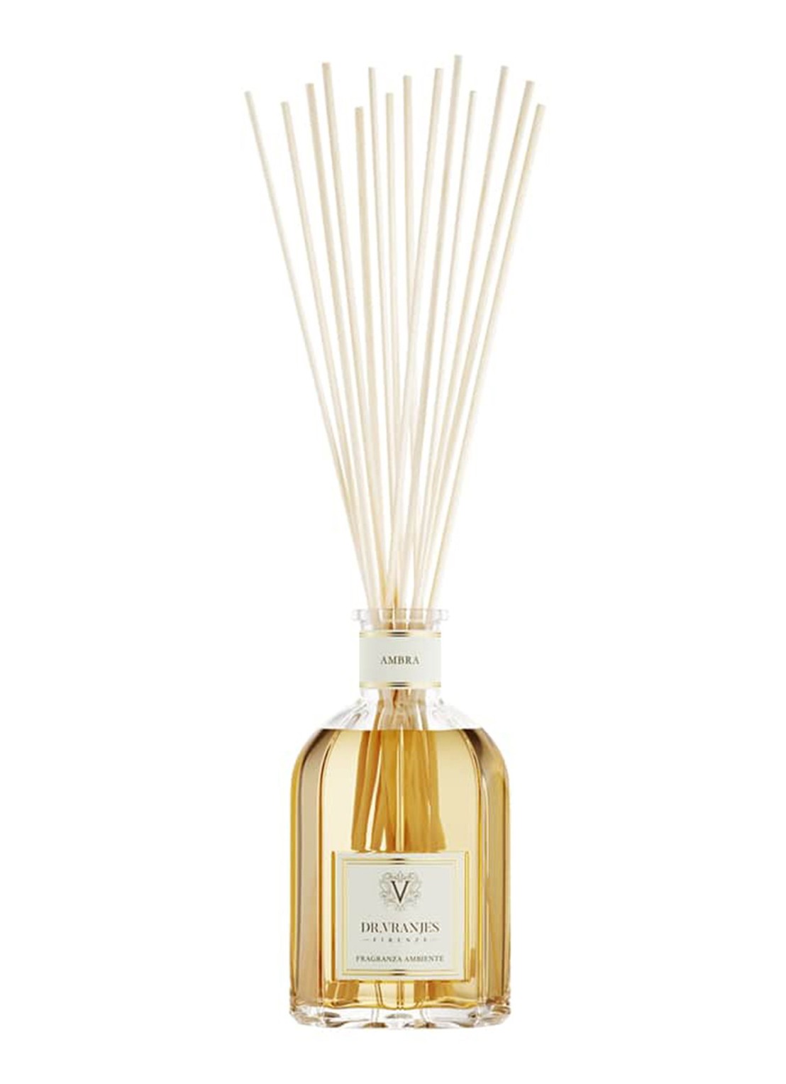 Dr. Vranjes Firenze Ambra geurstokjes 1250 ml - voorkant transparant