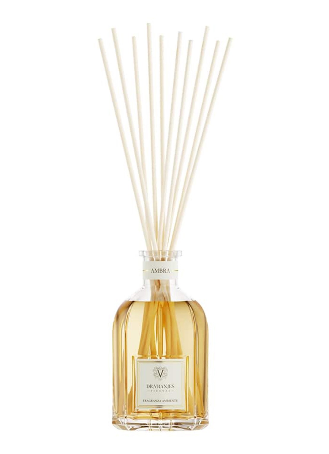 Dr. Vranjes Firenze Ambra geurstokjes 250 ml - voorkant transparant