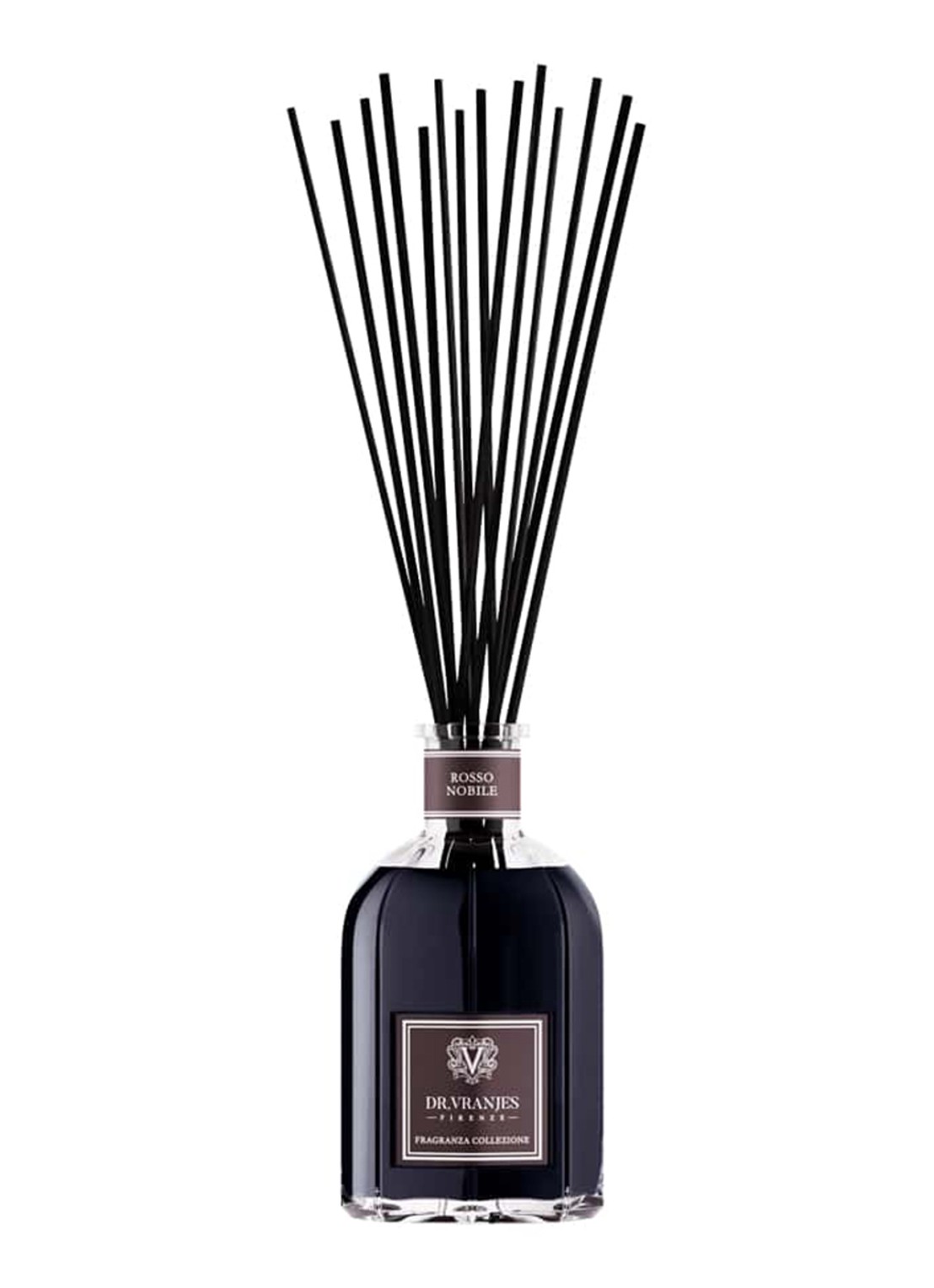 Dr. Vranjes Firenze Rosso Nobile geurstokjes 1250 ml - voorkant transparant