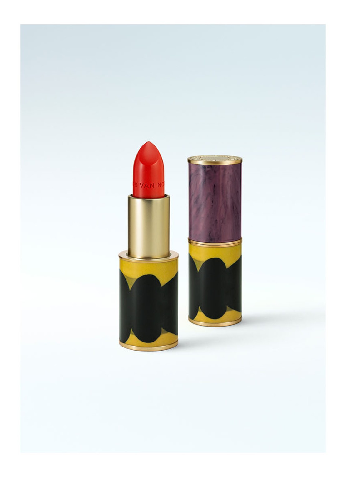 Dries Van Noten Abstract Red Sheer Lipstick - voorkant 2 06  abstract red sheer