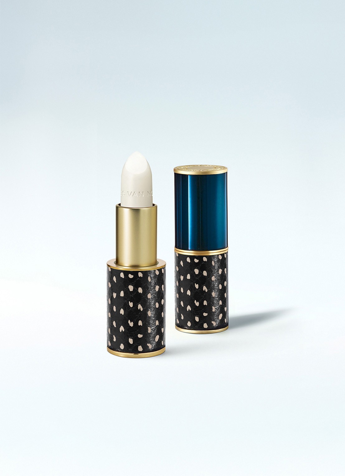 Dries Van Noten Lipstick Case - lege lipstick huls - voorkant 4 mezzanotte blu