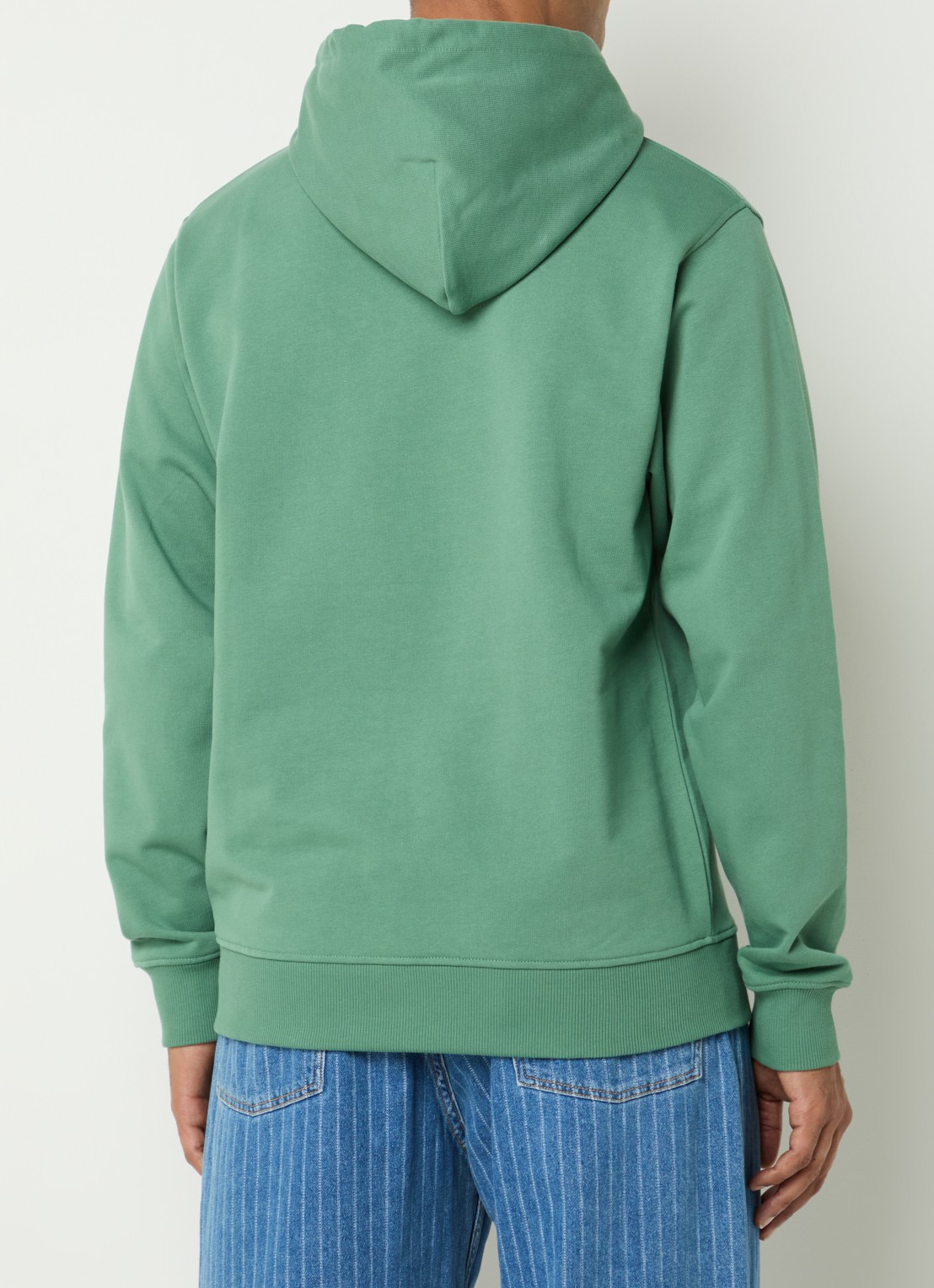 Drôle de Monsieur Hoodie met print - achterkant groen