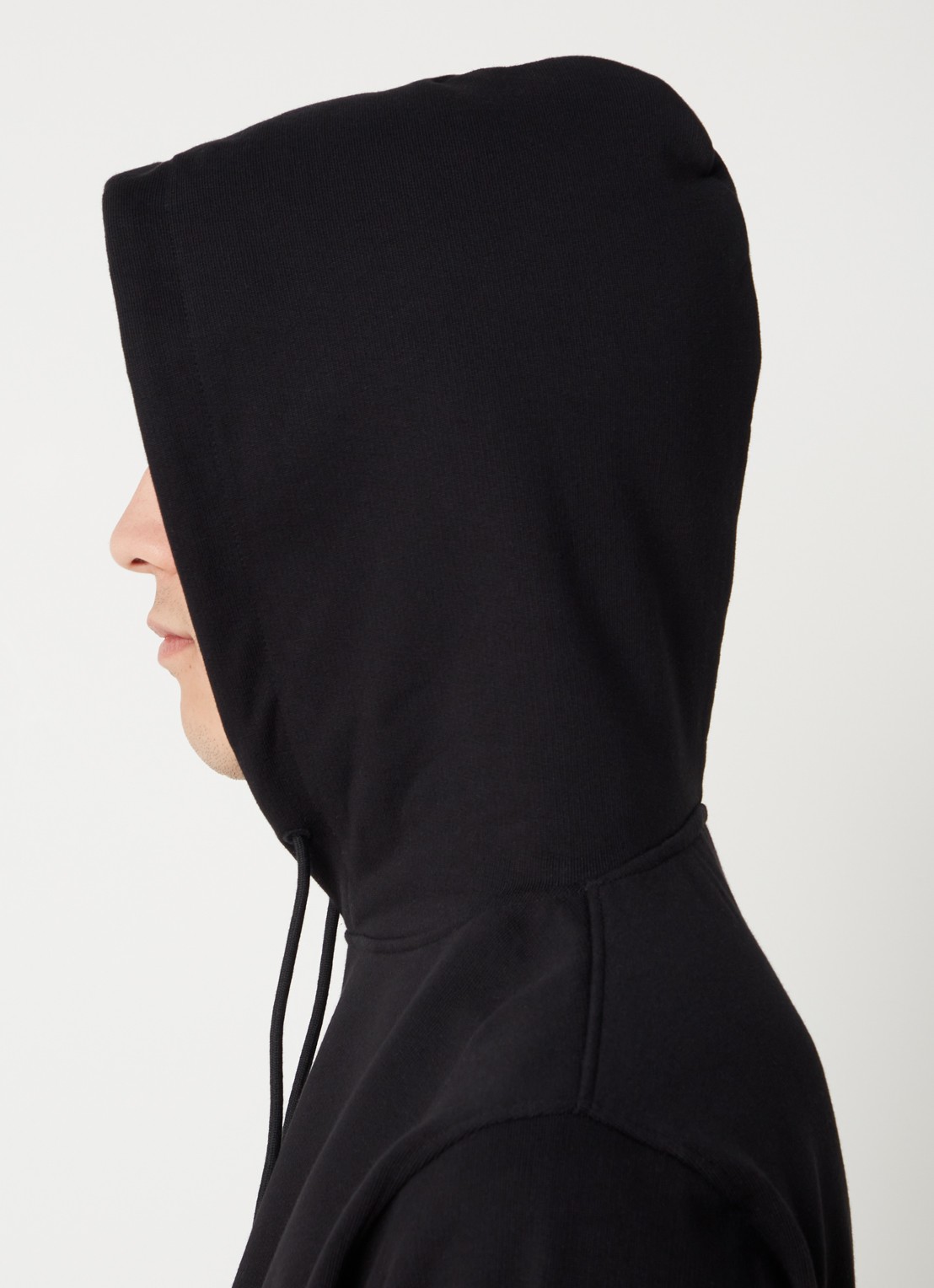 Drôle de Monsieur Hoodie met stretch - detail 4 zwart