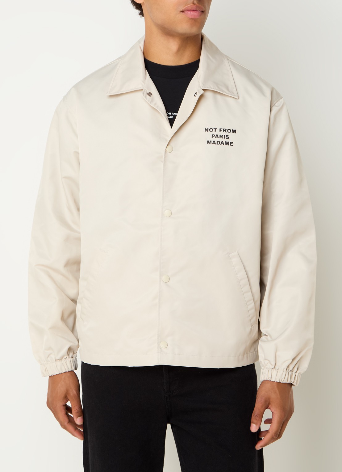 Drôle de Monsieur Jack met front- en backprint - achterkant 4 beige