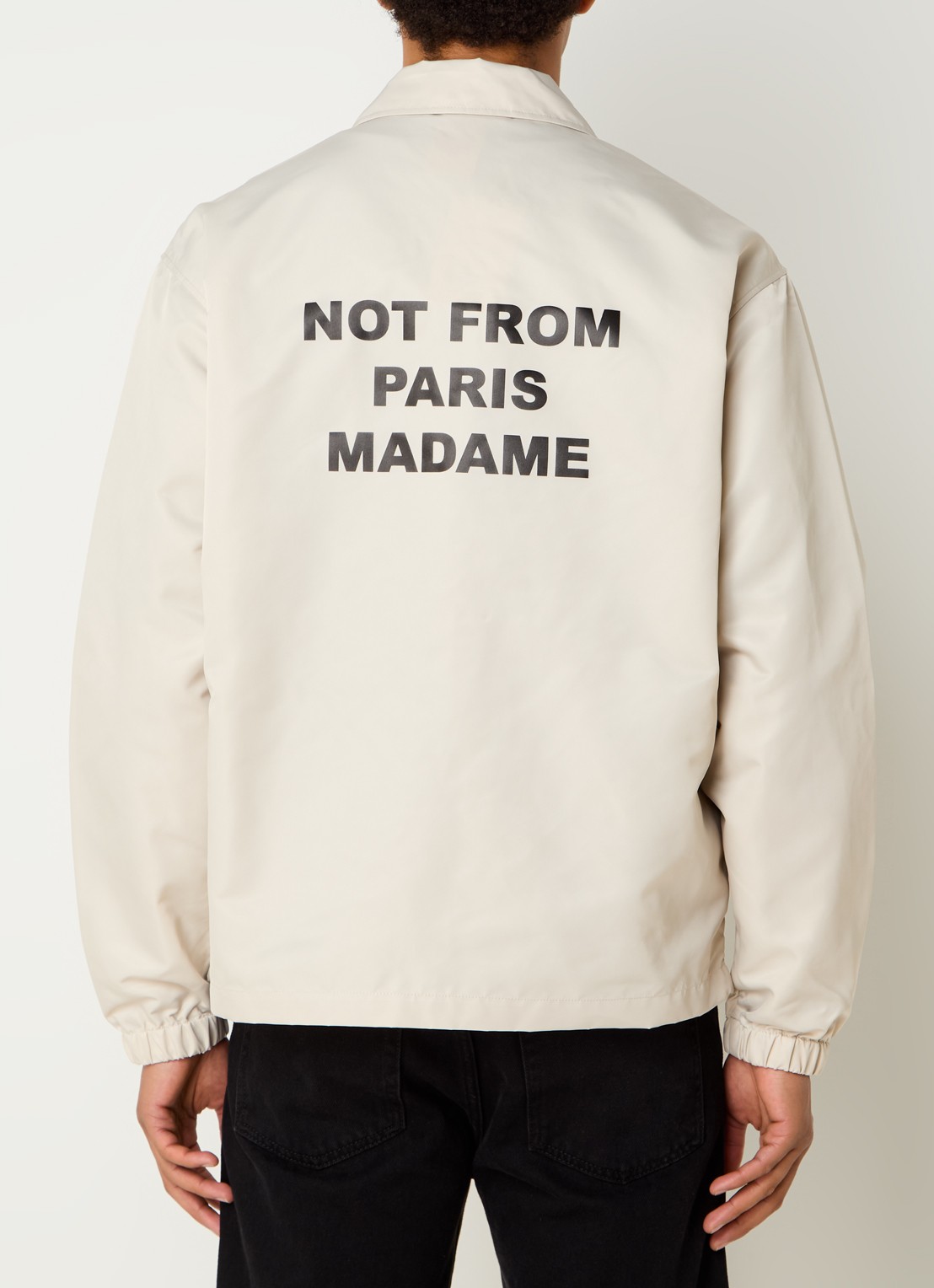 Drôle de Monsieur Jack met front- en backprint - detail beige