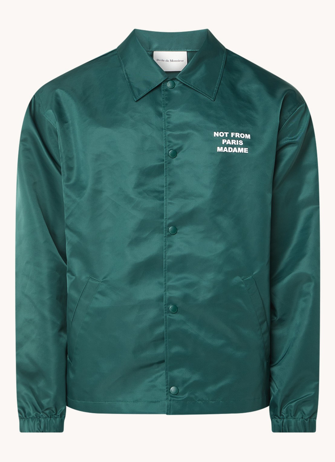 Drôle de Monsieur Jack met front- en backprint - voorkant 3 groen