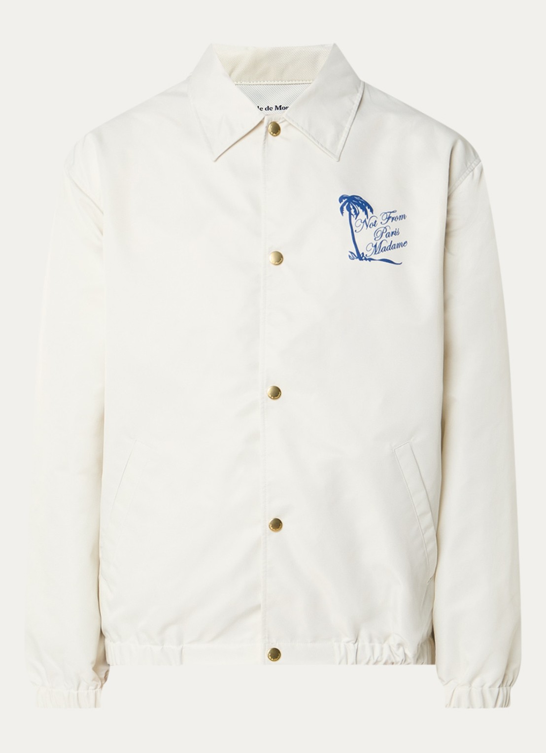 Drôle de Monsieur Jack met front- en backprint - voorkant gebroken wit