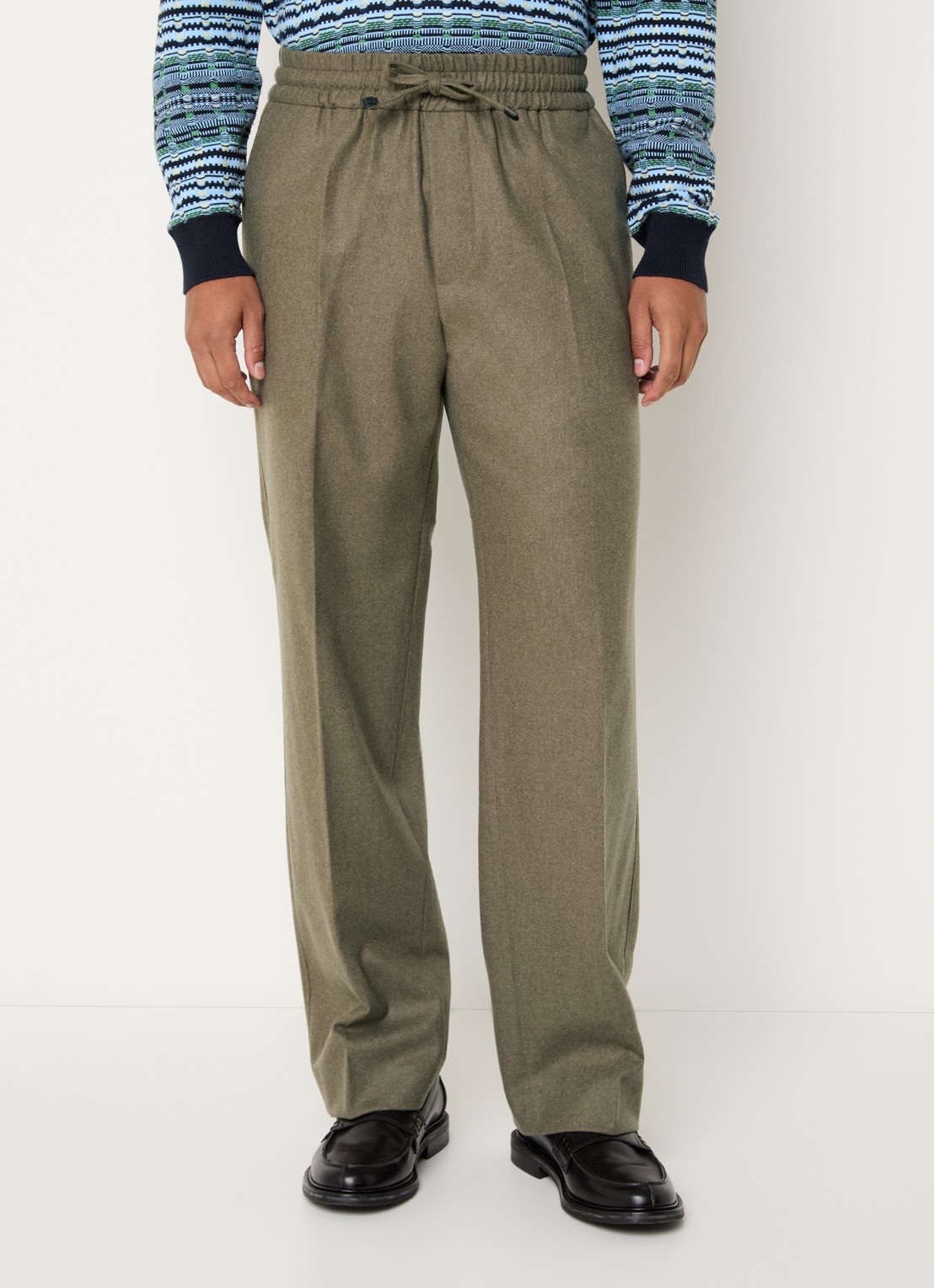 Drôle de Monsieur Straight fit pantalon met steekzakken - detail 3 lichtbruin