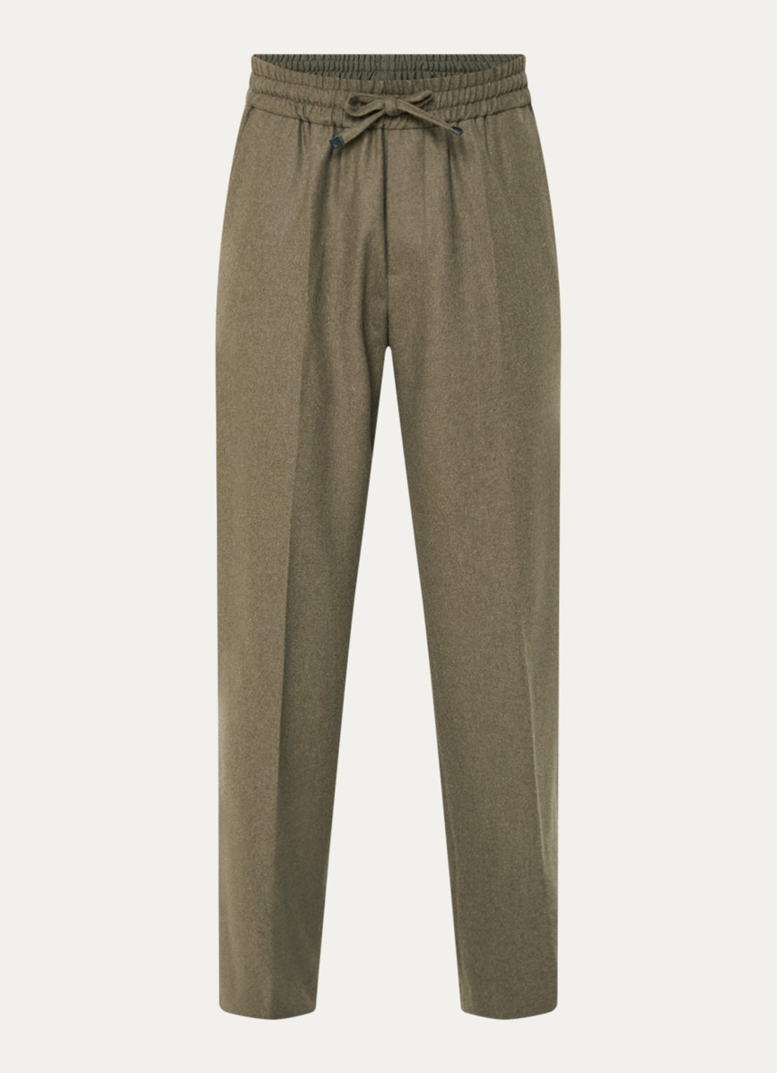 Drôle de Monsieur Straight fit pantalon met steekzakken - voorkant lichtbruin