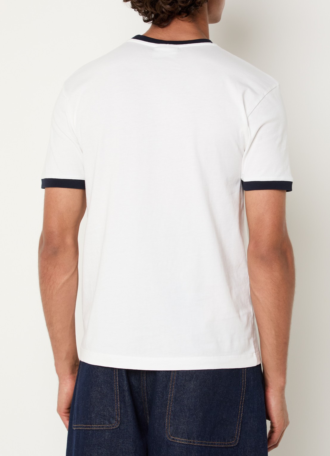 Drôle de Monsieur T-shirt met logoprint - achterkant 2 wit