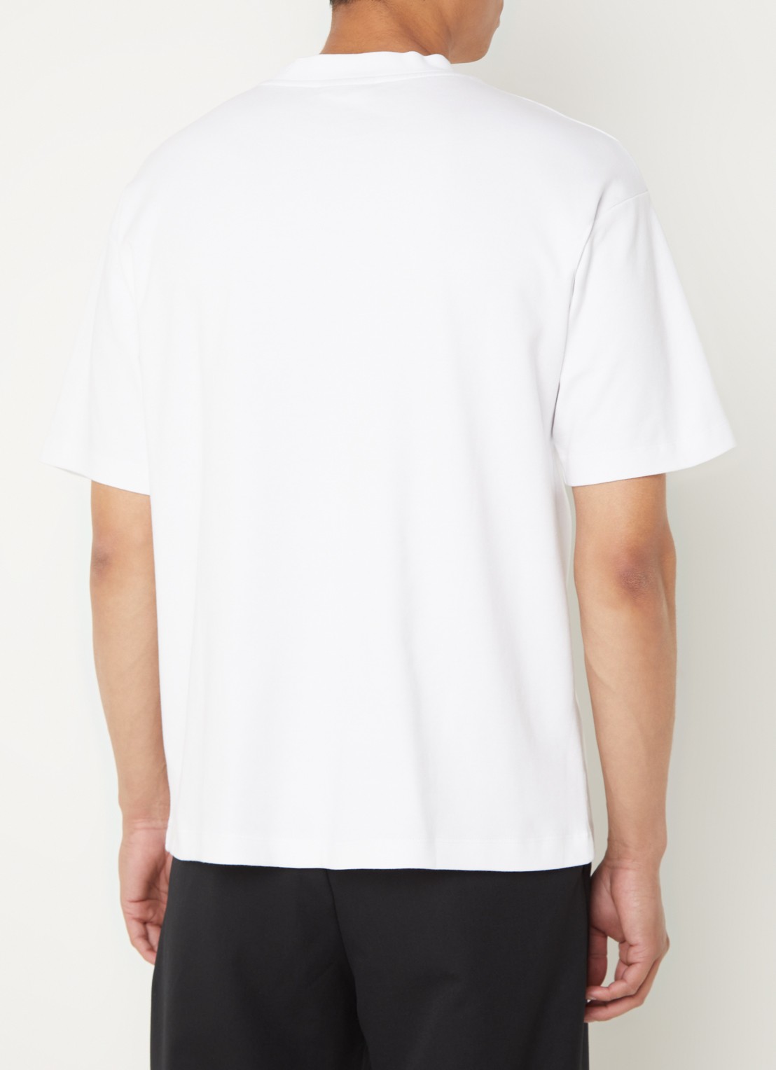 Drôle de Monsieur T-shirt met print - achterkant gebroken wit