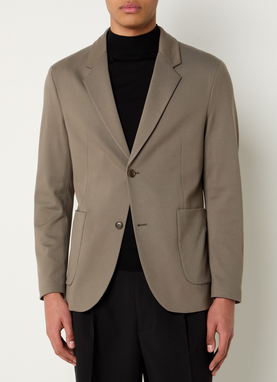 DRYKORN Marls regular fit colbert met opgestikte zakken - detail khaki