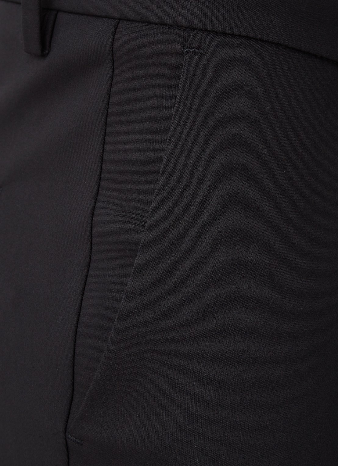 DRYKORN Slim fit pantalon met stretch - detail zwart