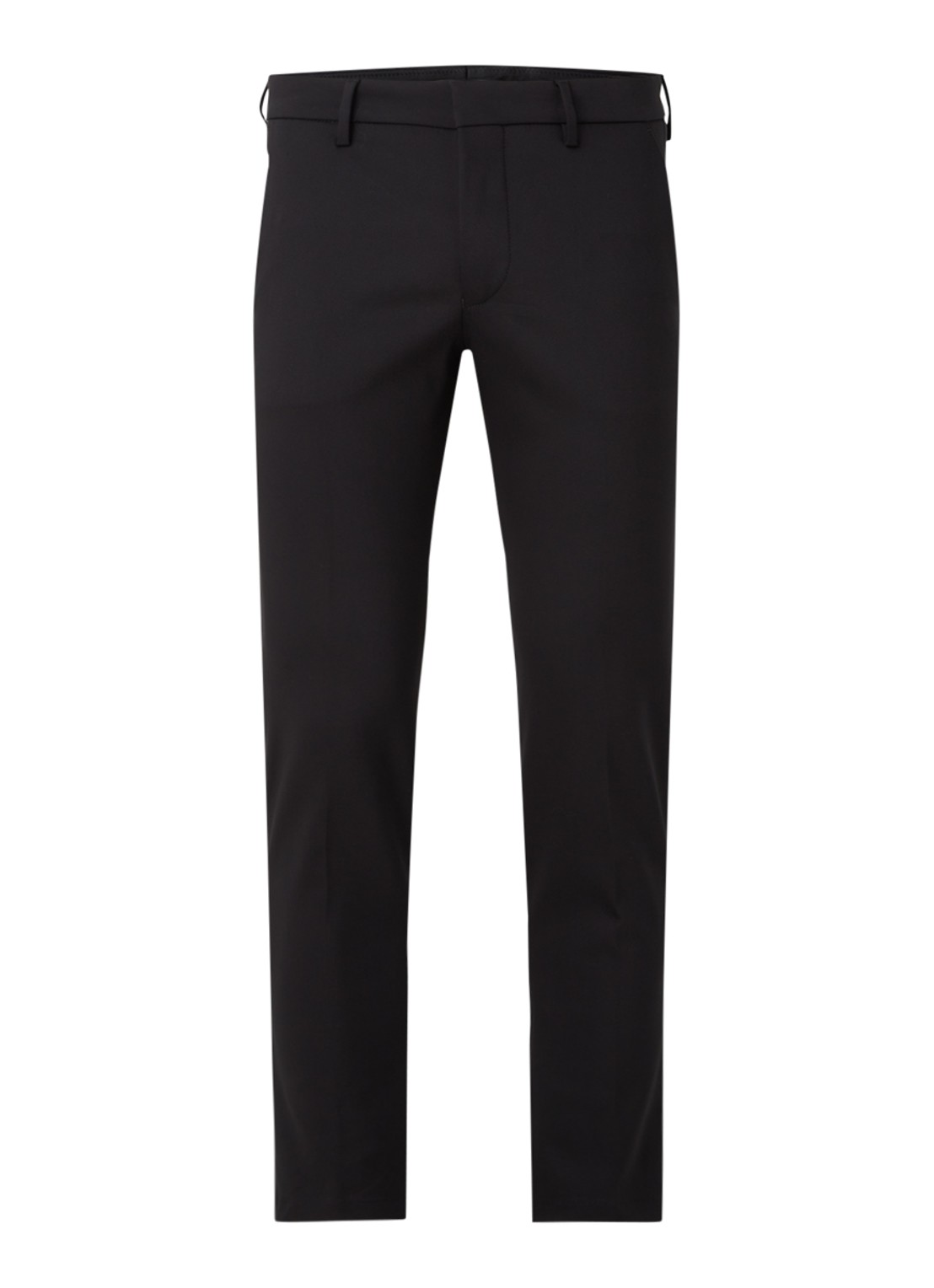 DRYKORN Slim fit pantalon met stretch - voorkant 3 zwart