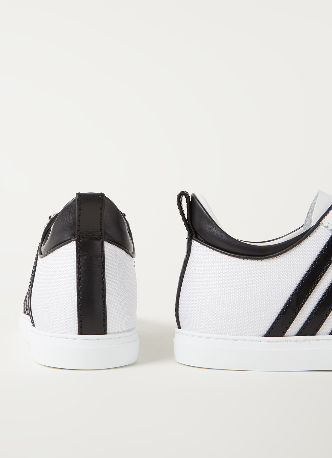 Dsquared2 251 sneaker met kalfsleren details - detail 2 wit