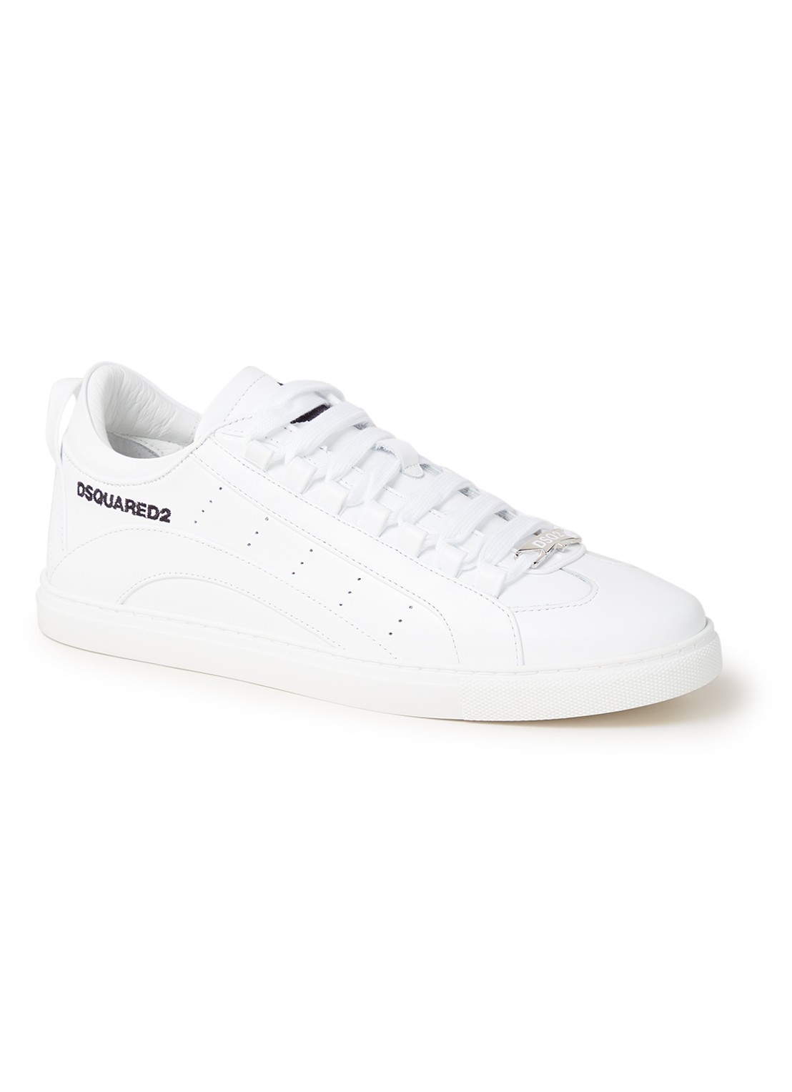 Dsquared2 551 sneaker van kalfsleer - voorkant wit