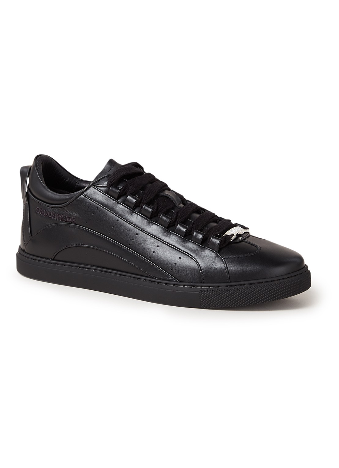 Dsquared2 551 sneaker van kalfsleer - voorkant zwart
