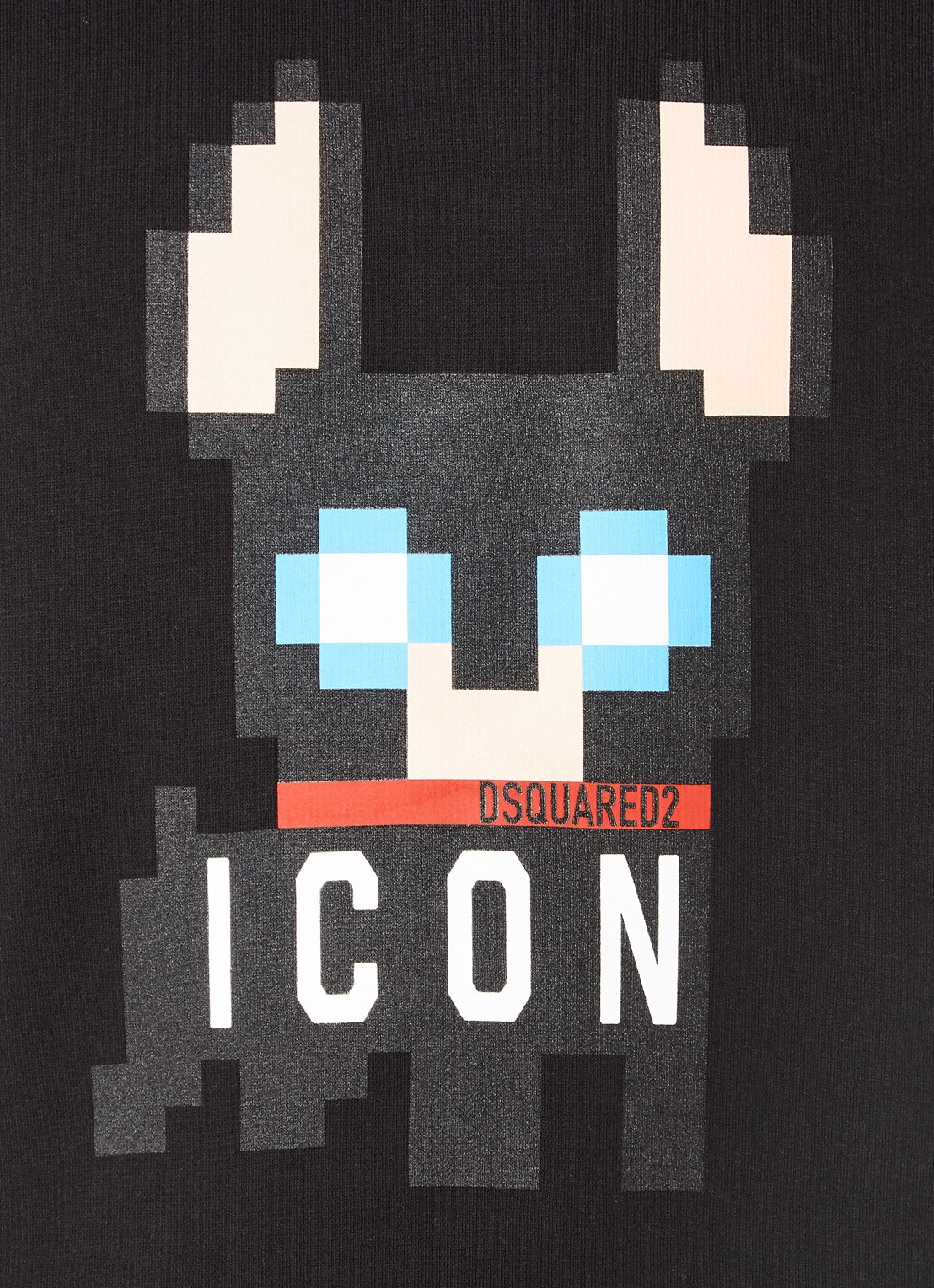 Dsquared2 Ciro Pixel Icon hoodie met logoprint - detail 5 zwart