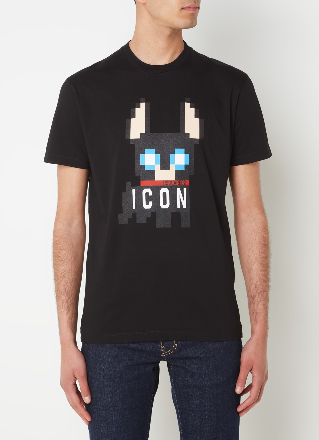 Dsquared2 Ciro T-shirt met logoprint - detail 4 zwart