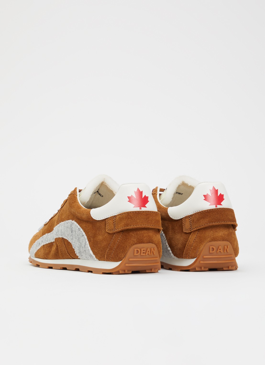 Dsquared2 DC-642 sneaker van kalfssuède - achterkant 2 camel