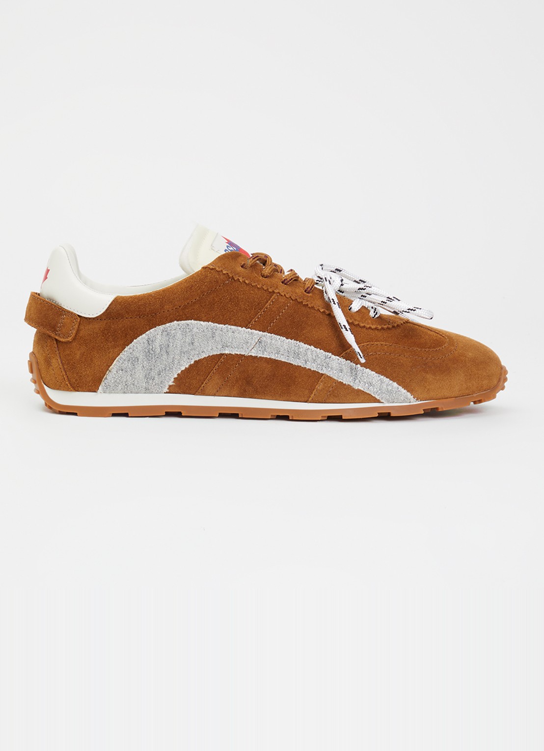Dsquared2 DC-642 sneaker van kalfssuède - voorkant camel