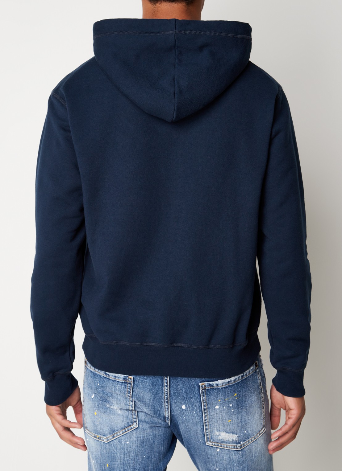 Dsquared2 Hoodie met logoprint - achterkant 4 donkerblauw