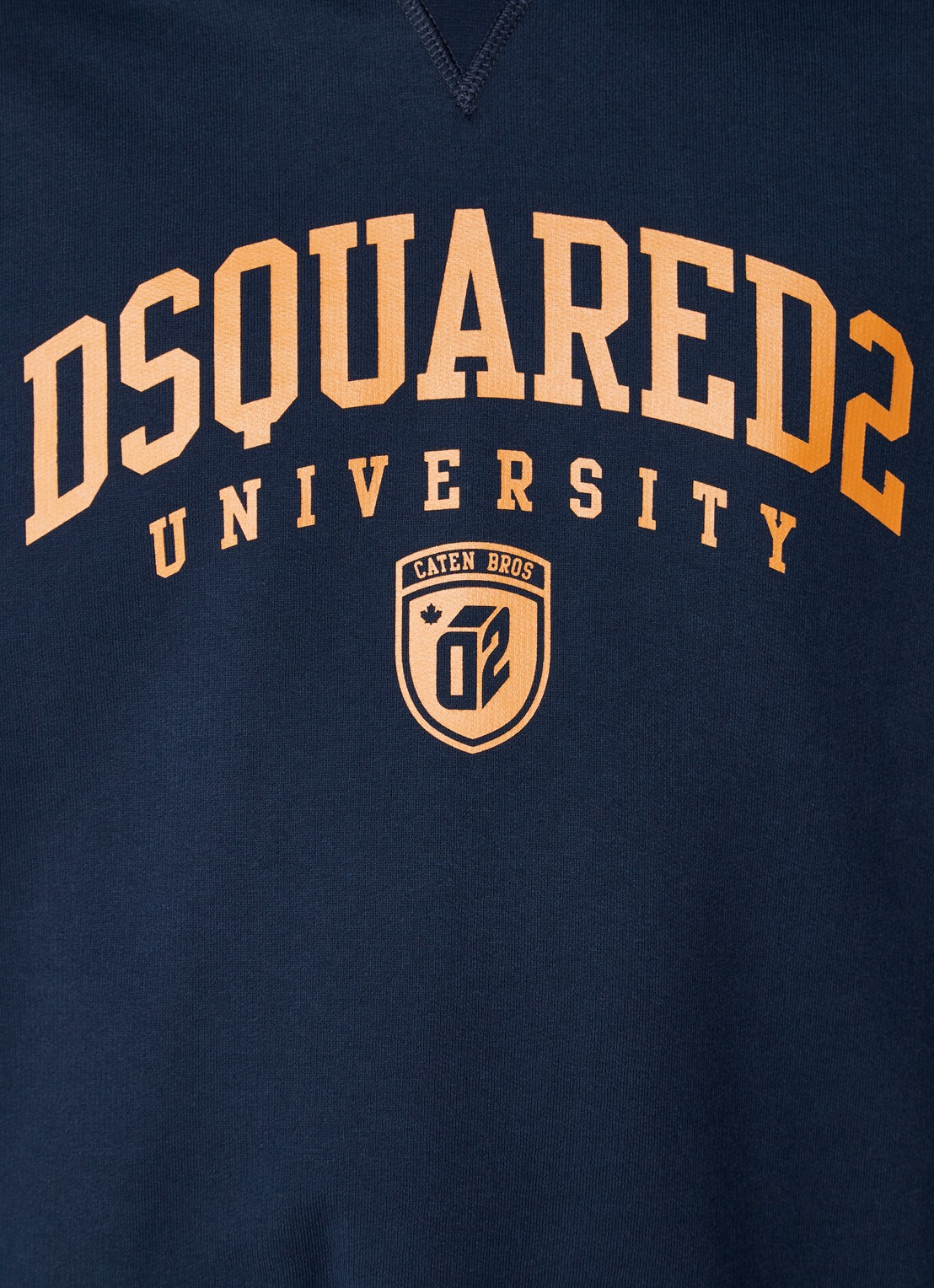 Dsquared2 Hoodie met logoprint - detail 3 donkerblauw