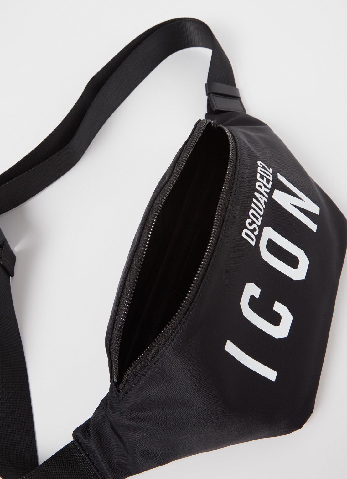 Dsquared2 Icon heuptas met logo  - detail 2 zwart