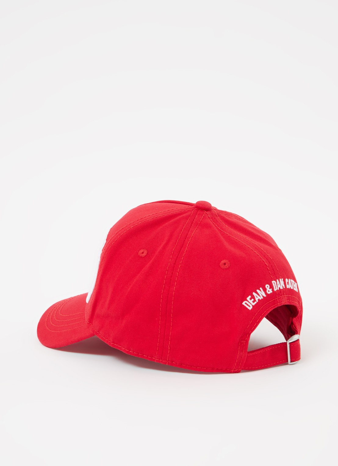 Dsquared2 Icon pet met logoborduring - detail 3 steenrood