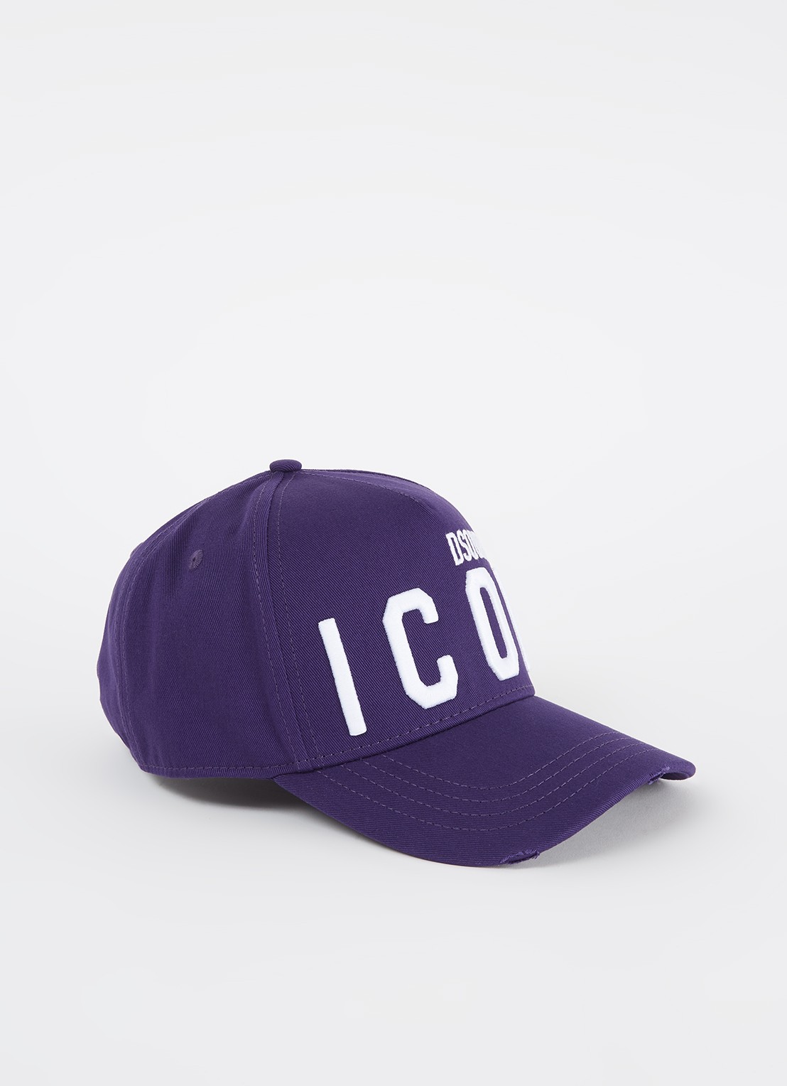 Dsquared2 Icon pet met logoborduring - voorkant paars