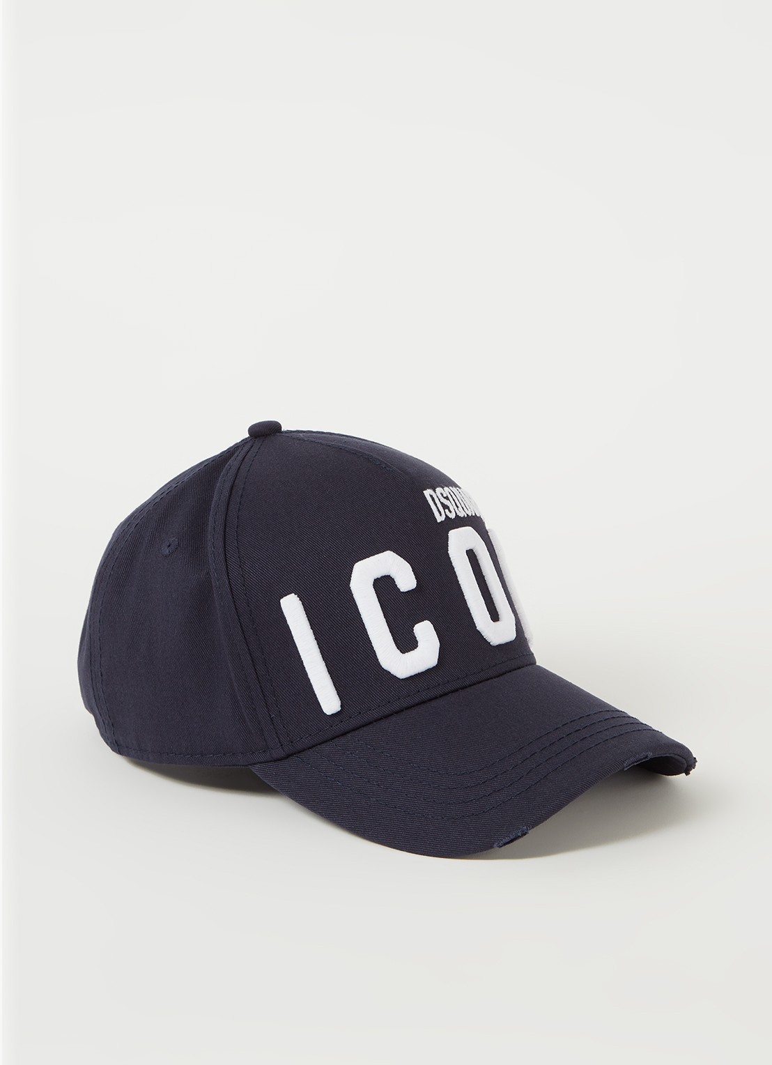 Dsquared2 Icon pet met logoborduring - voorkant donkerblauw