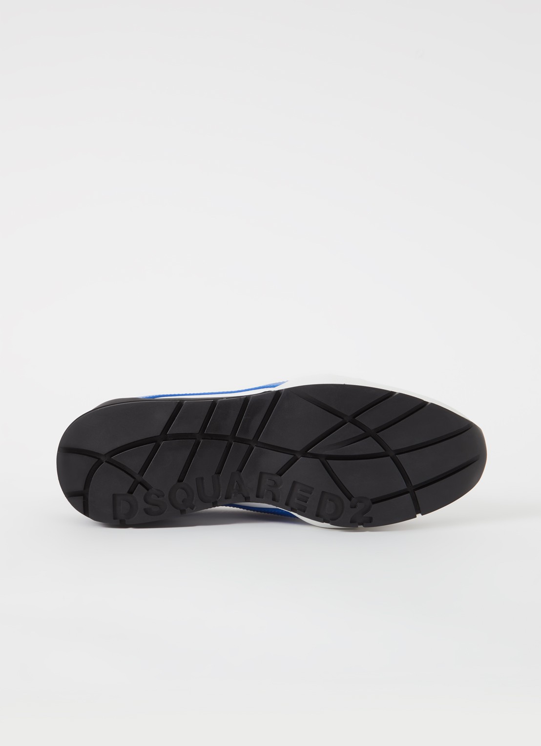 Dsquared2 Legendary sneaker van kalfsleer met suède details  - detail 6 wit