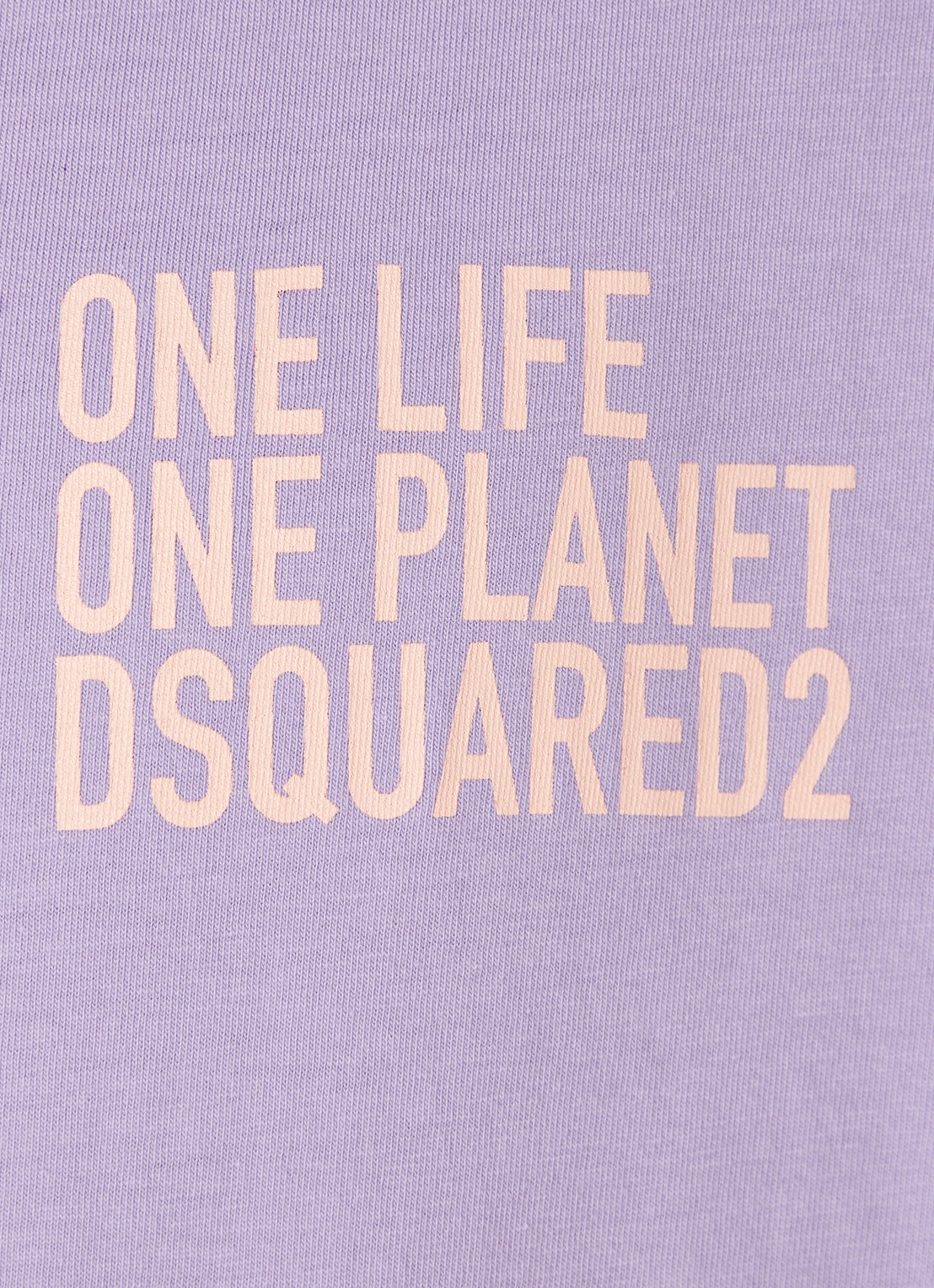 Dsquared2 Olop T-shirt met logoprint - detail 2 lichtpaars