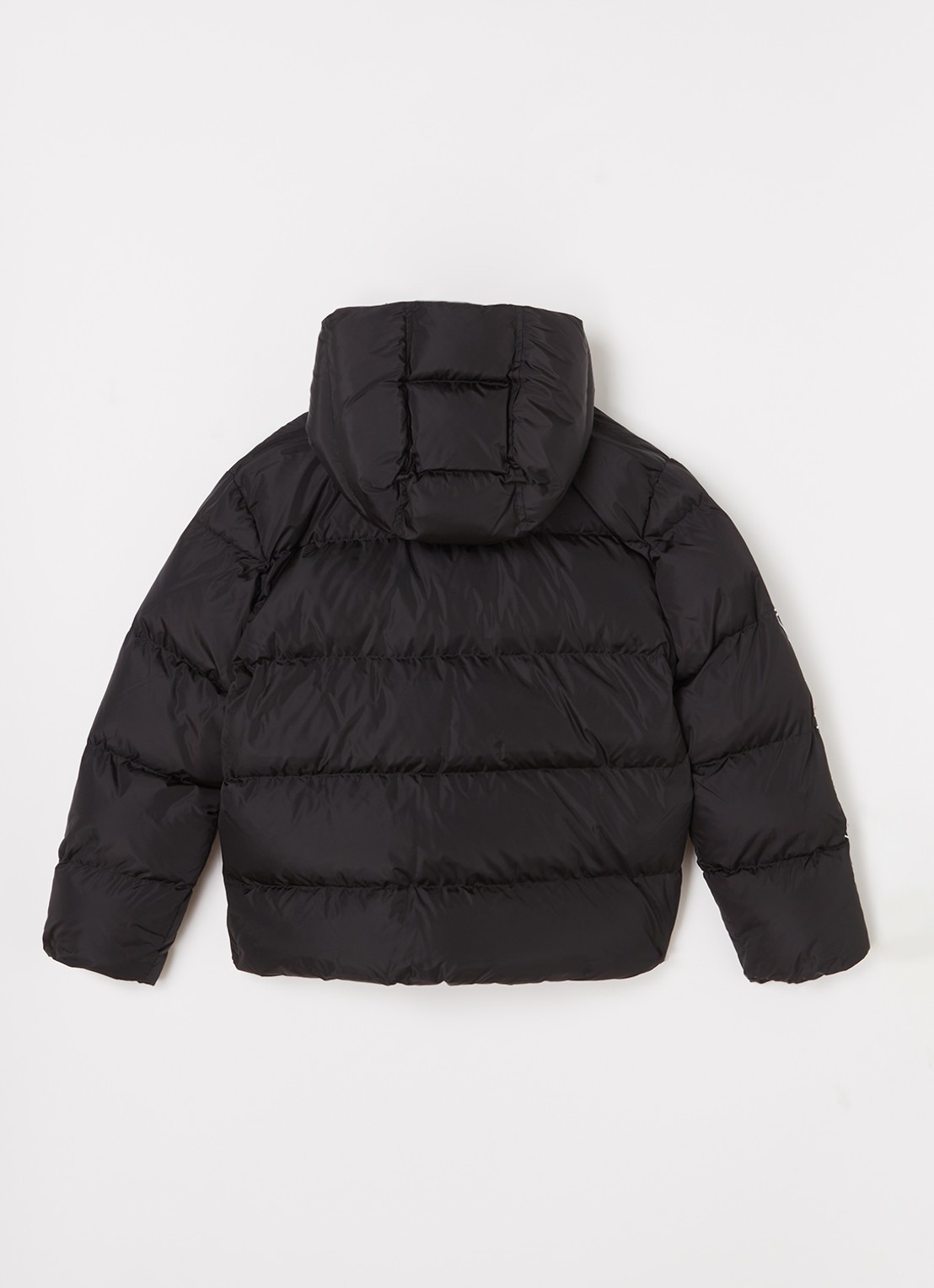Dsquared2 Puffer jas met logoprint en capuchon - achterkant zwart