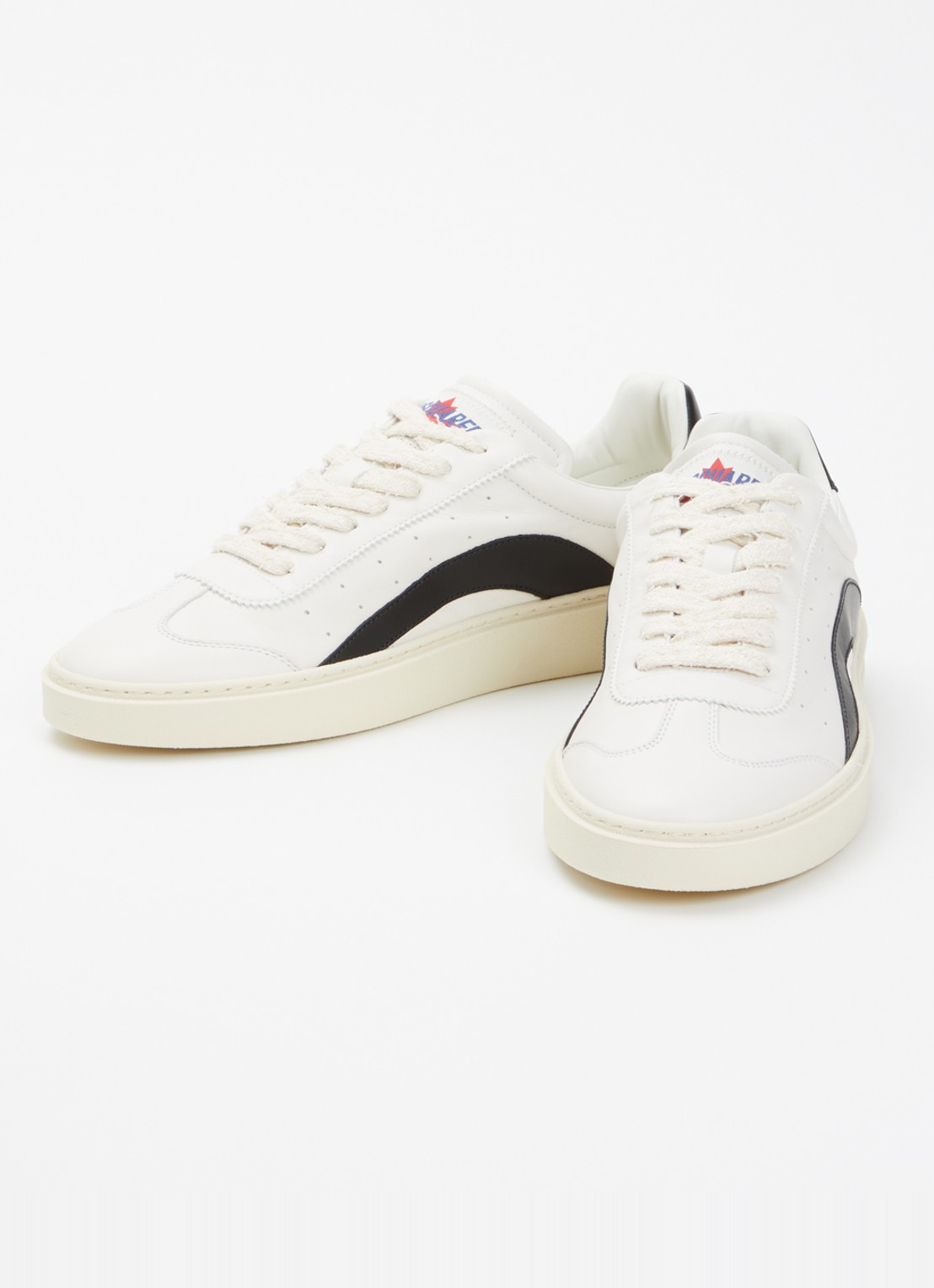Dsquared2 Rider sneaker van kalfsleer - detail 2 wit