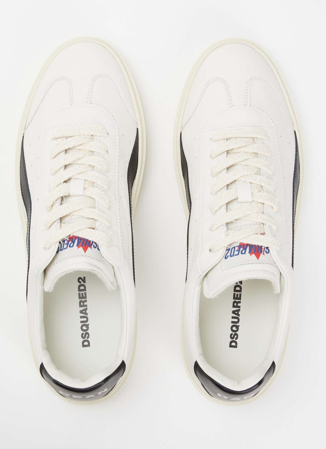 Dsquared2 Rider sneaker van kalfsleer - detail 3 wit