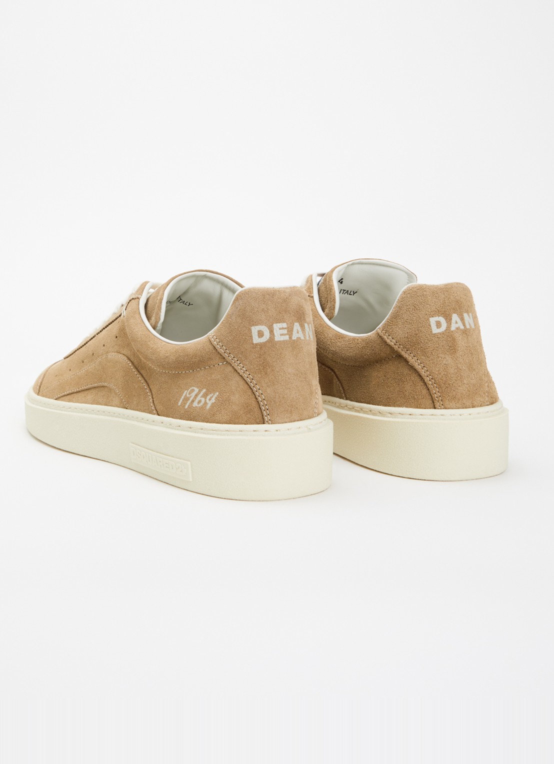 Dsquared2 Rider sneaker van suède - achterkant 6 zand