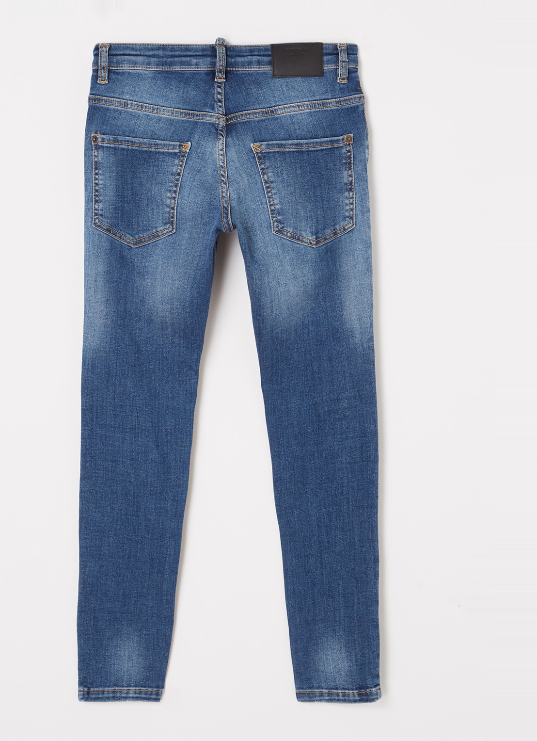 Dsquared2 Skater skinny jeans met stretch - voorkant 3 indigo