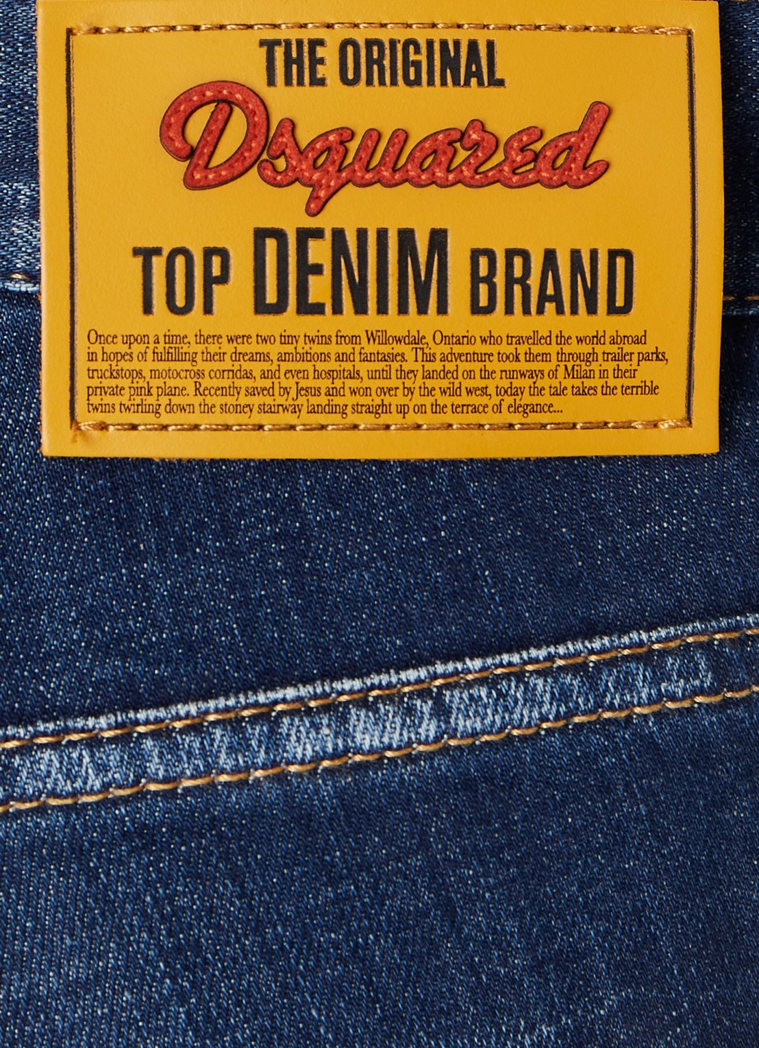 Dsquared2 Slim fit jeans met destroyed afwerking  - detail 4 indigo