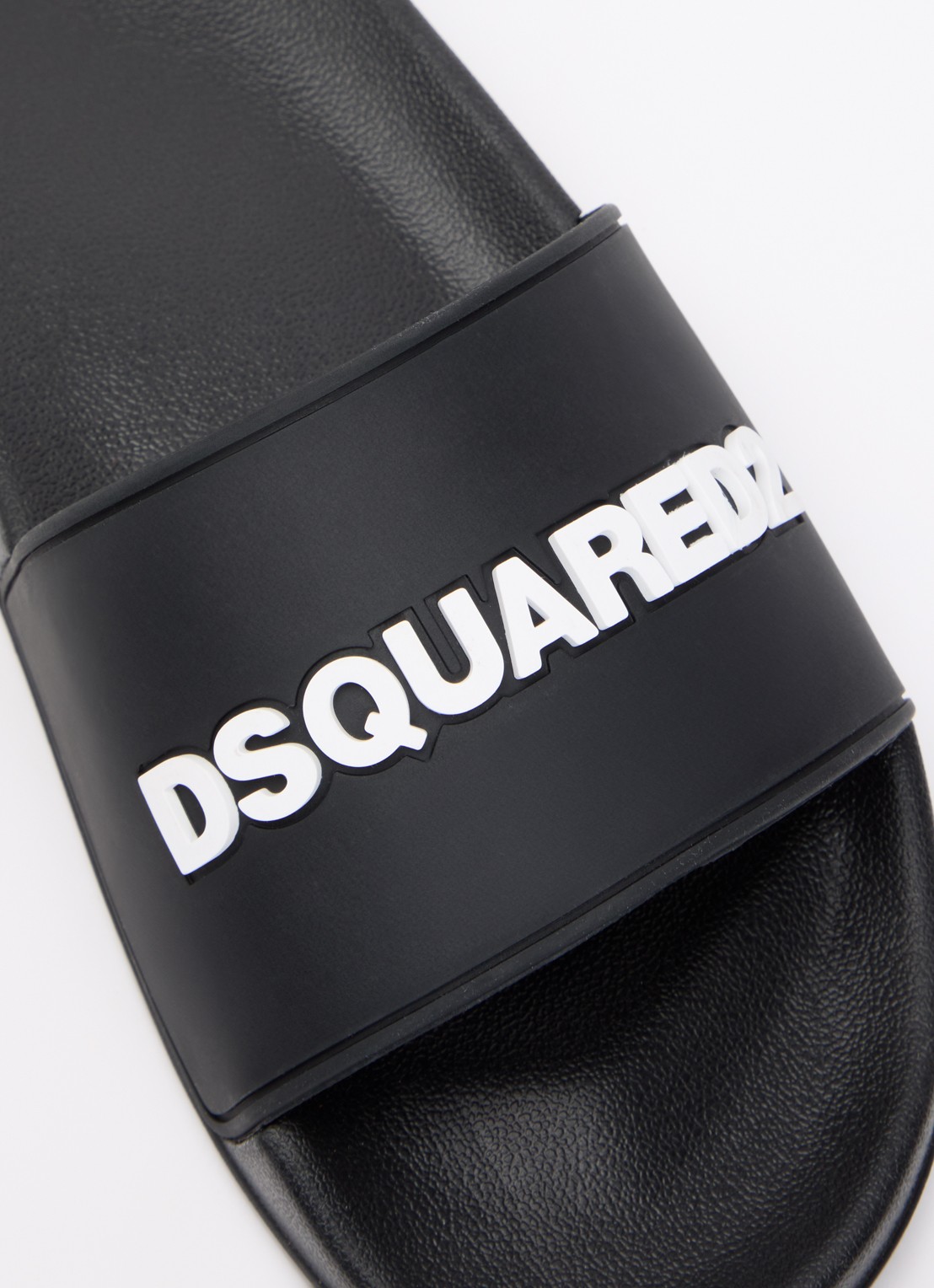 Dsquared2 Slipper met logo  - detail 6 zwart