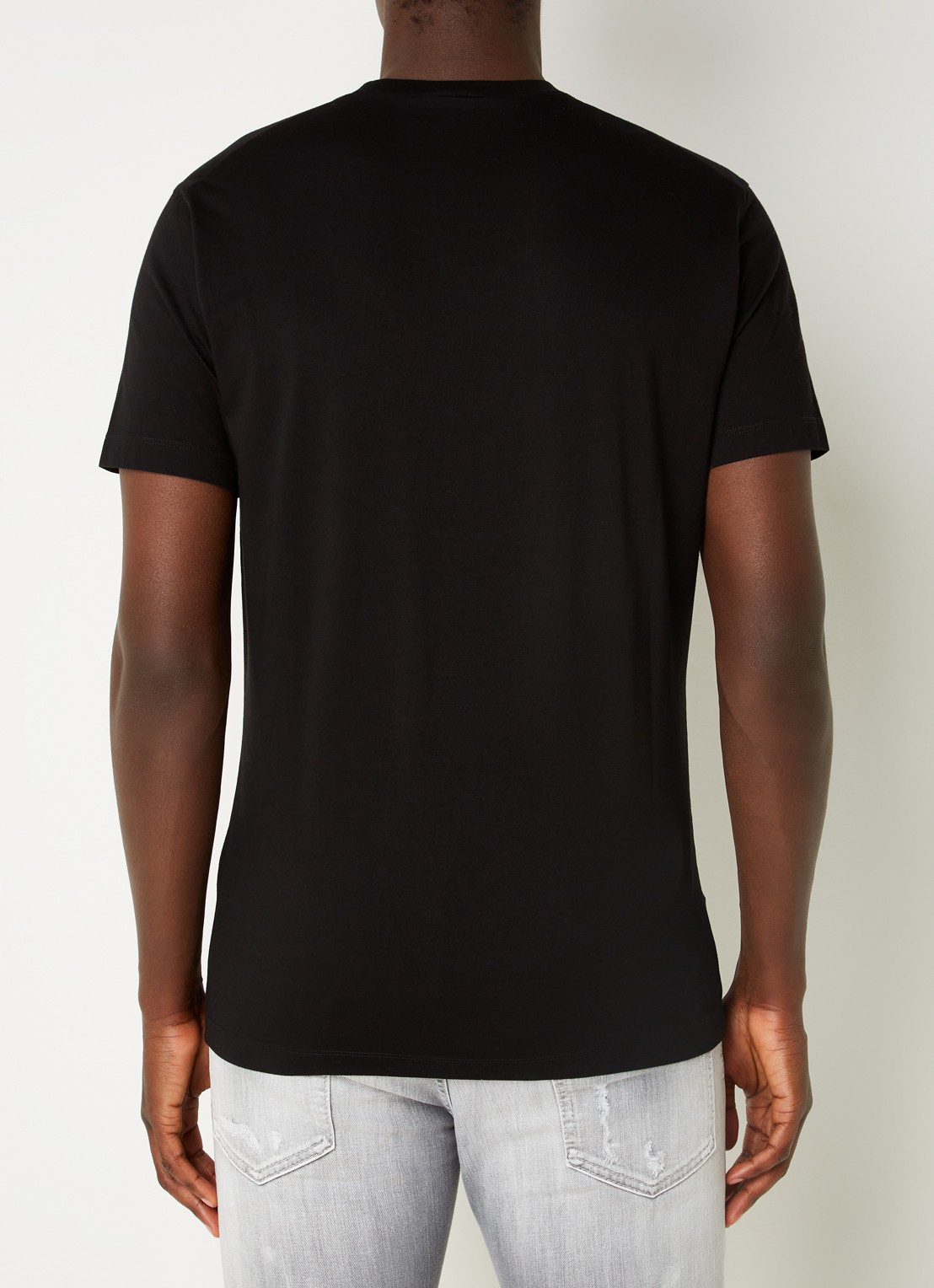 Dsquared2 T-shirt met logoprint  - achterkant zwart