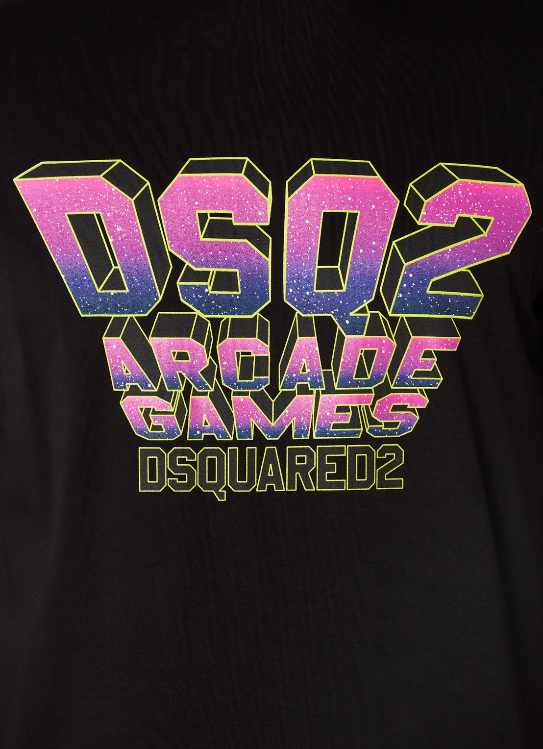 Dsquared2 T-shirt met logoprint  - detail 3 zwart
