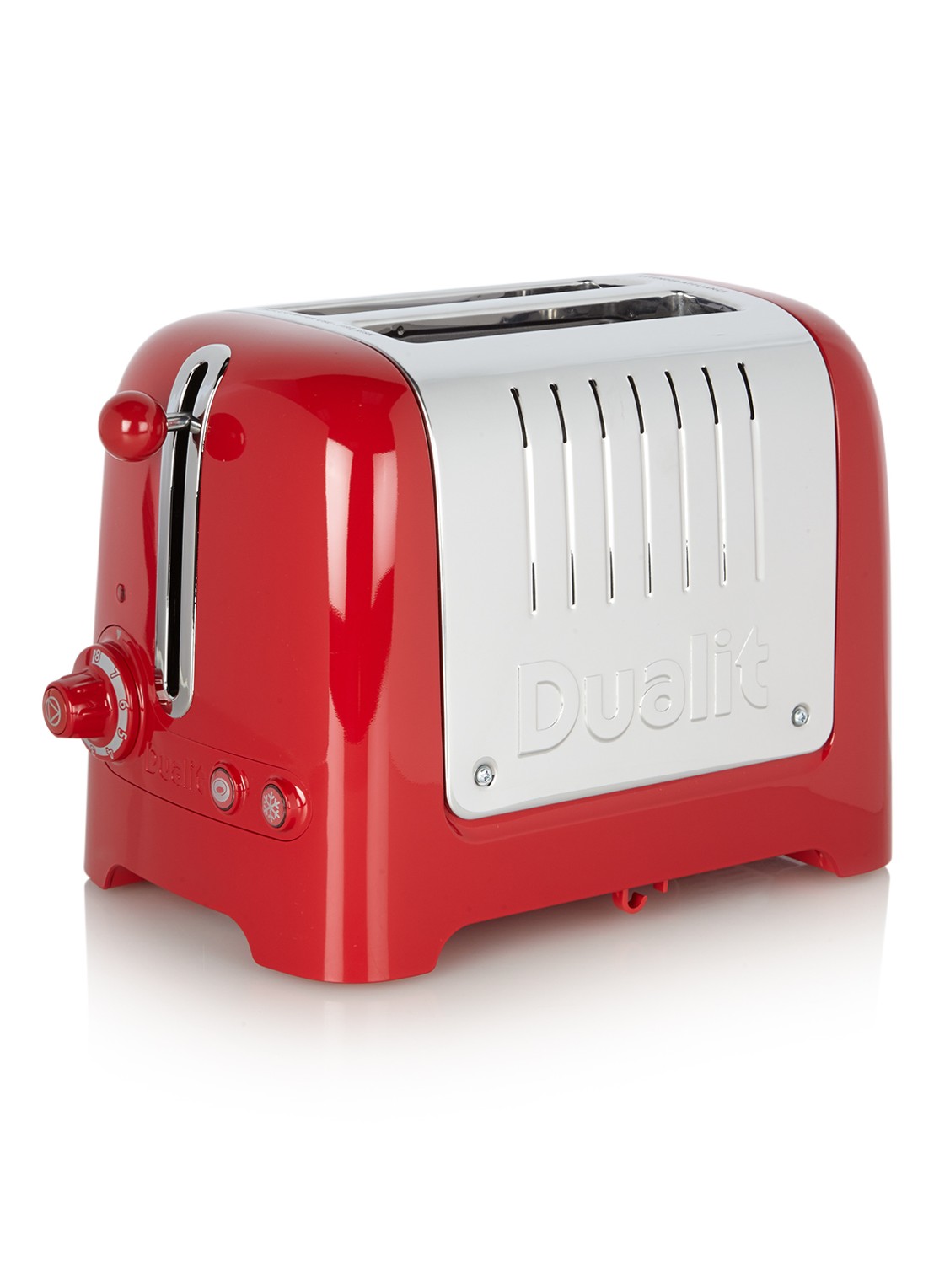 Dualit Lite broodrooster 2-slots - voorkant steenrood