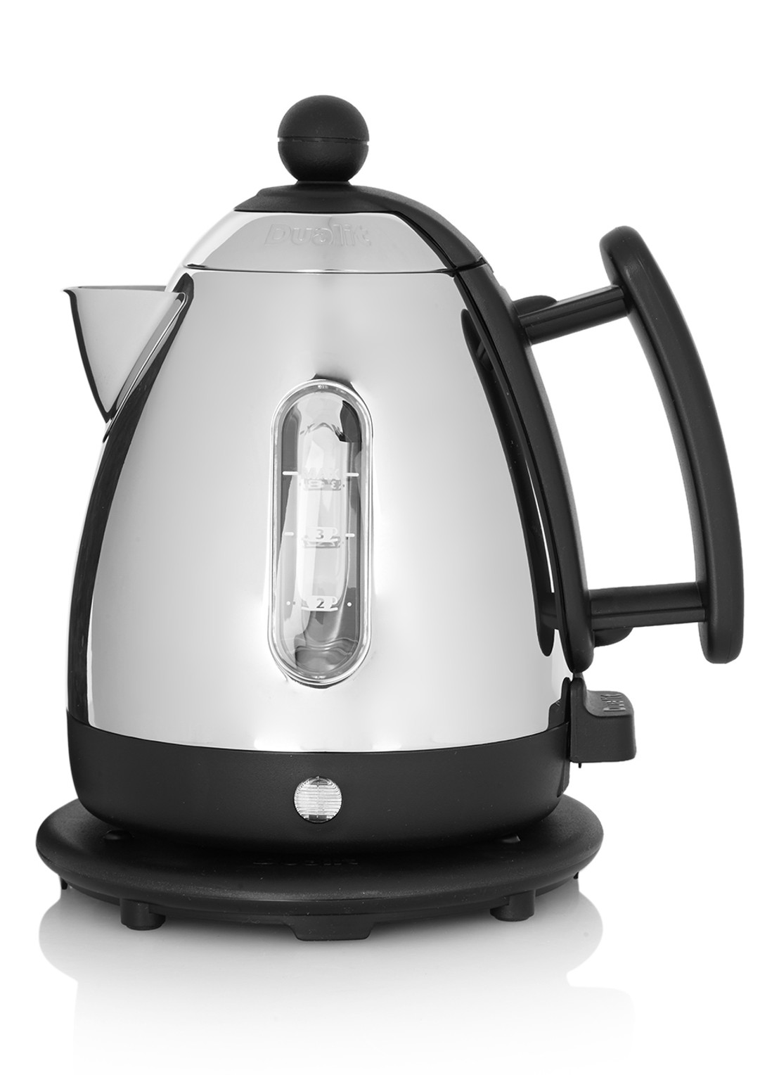 Dualit Mini waterkoker 1 liter - voorkant roestvrijstaal