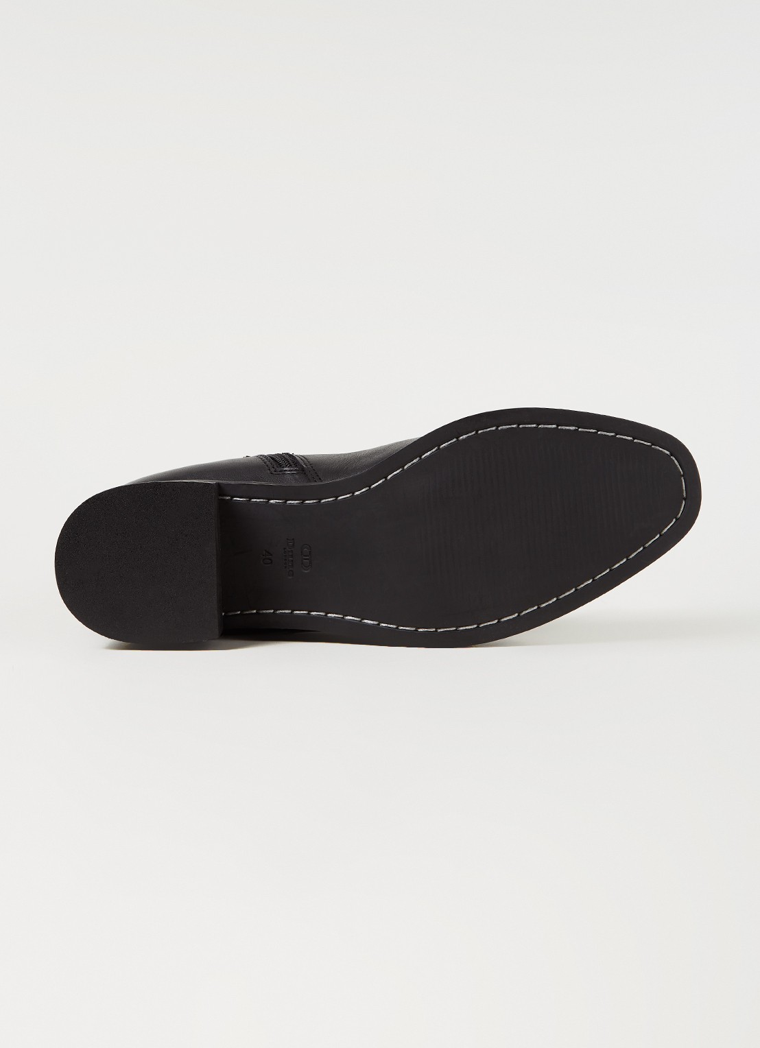 Dune London 484 Tesley overknee laars van leer - detail 5 zwart