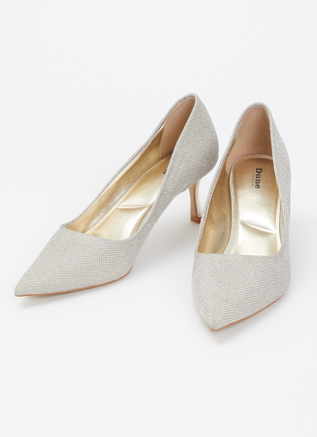 Dune London Achievable pump met glitter - detail 3 goud