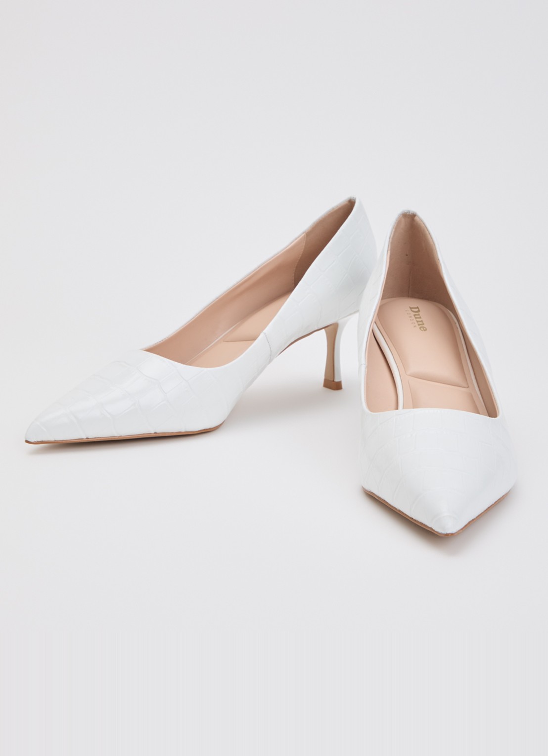Dune London Achievable pump met glitter - detail 2 wit